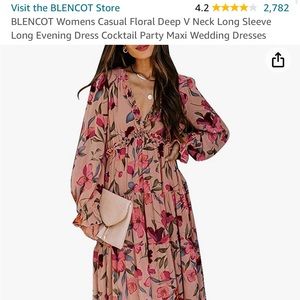 Amazon long sleeve floral dress